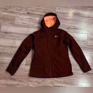 Under Armour Women’s Storm Sienna 3-in-1 Jacket | Medium | Burgundy Hooded Coat